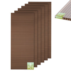 EROMMY 6 Pack 5'x2' Polycarbonate Greenhouse Panels, 0.24" Twin-Wall Sheets, UV Resistant & Weatherproof Clear Roofing for Greenhouse,Gazebo Roofing and Outdoor Projects
