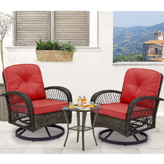 3 piece rocker patio set
