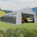 EROMMY 20x40 FT Heavy Duty Durable Carport With 3-Layer PE Waterproof Cover