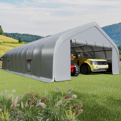 EROMMY 20x40 FT Heavy Duty Durable Carport With 3-Layer PE Waterproof Cover