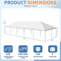 EROMMY 20x50 Large Canopy Tent