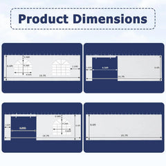 EROMMY 20x20ft 350G PVC Sidewalls (Please check with customer service before purchasing to confirm compatibility)