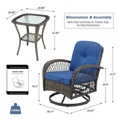 swivel rocking patio