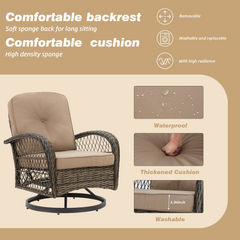 patio swivel glider chairs
