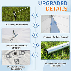 EROMMY 20x50 Large Canopy Tent