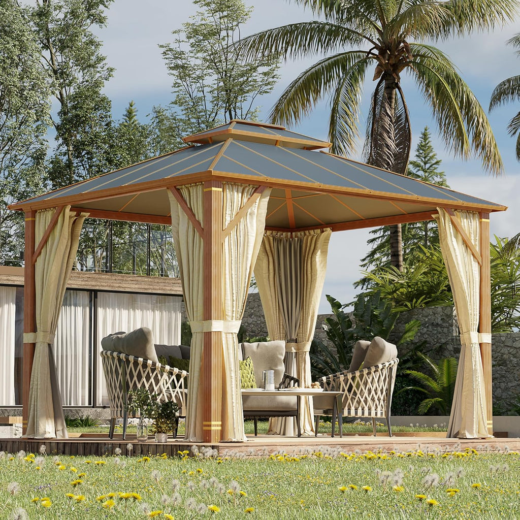 Hard Top Gazebo 10x12 | Durable, Weatherproof &amp; Stylish – EROMMY – Erommy