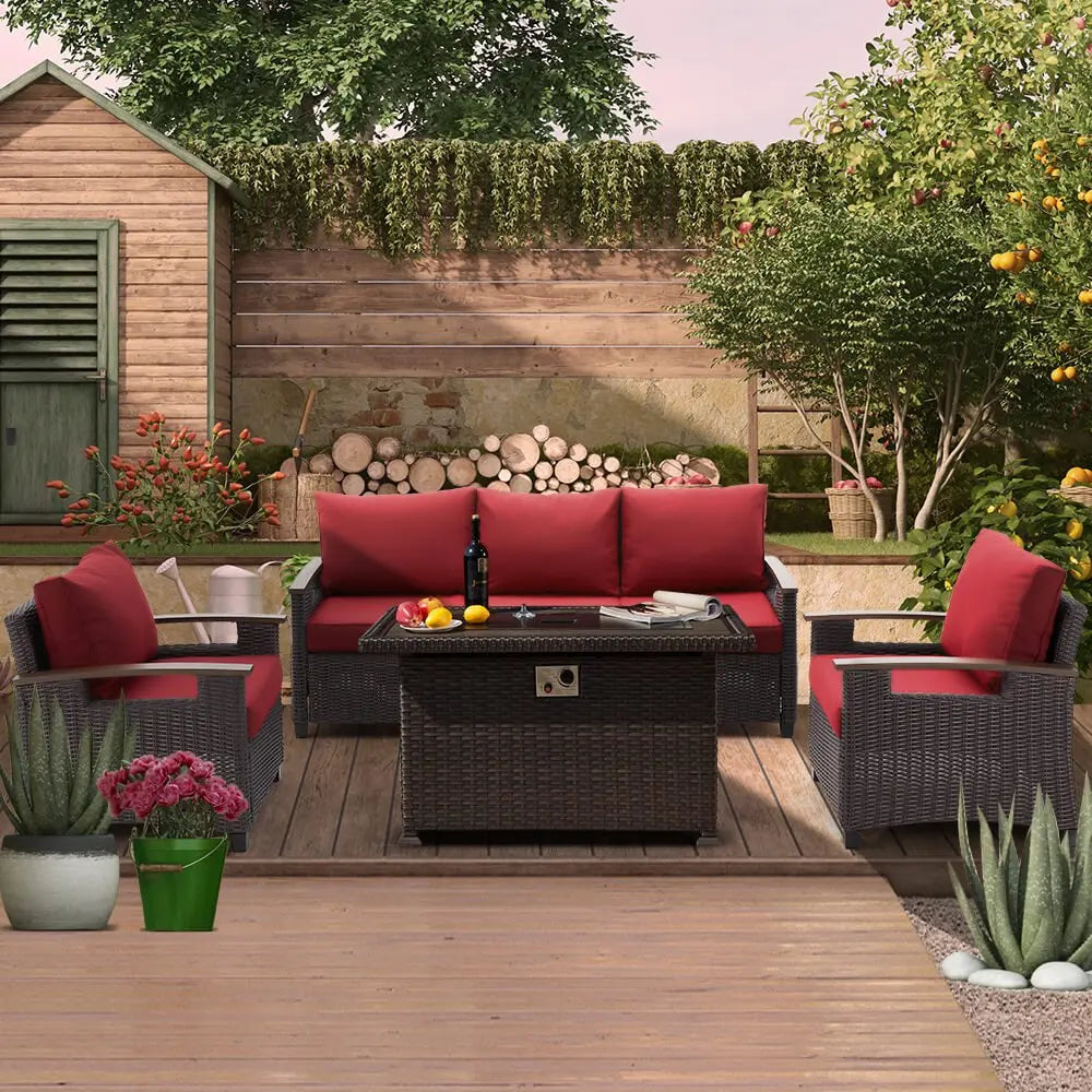 Fire Pit Table Set