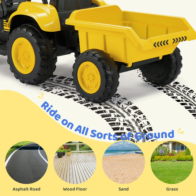 EROMMY Electric Ride on Excavator with Electric Digging Arm