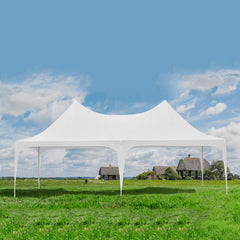 EROMMY 26' x 13' Heavy Duty Party Tent, Double Peaked Canopy Tent & Pole-Less Event Space, 60 Person Capacity Outdoor Gazebo Pavilion