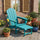 with ottoman<br/>Aruba Blue