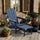 with ottoman<br/>Navy Blue