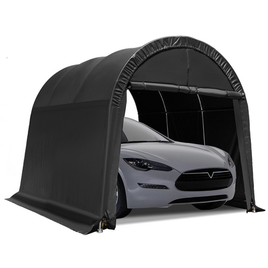 EROMMY 10' x 15' Portable Garage, Heavy Duty Carport, Outdoor Garden Tool Storage Shed Shelter, Anti-Snow Car Canopy