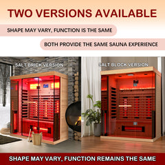 EROMMY Infrared Sauna 3 Person with Full Spectrum Heaters for Home or Gym