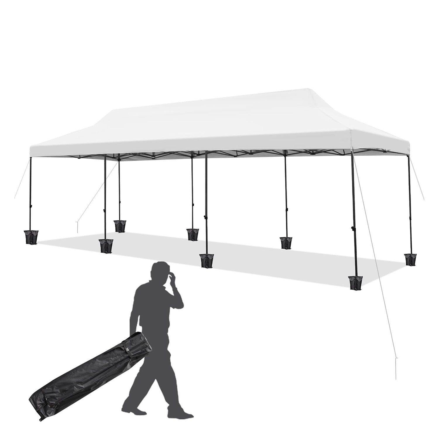 10x30 Canopy Heavy Duty Waterproof Portable EROMMY Erommy