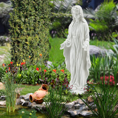 EROMMY Religious Virgin Mary Statue Outdoor, Spiritual 29.5'' Garden Decor, Waterproof Sculptures