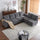 chenille-6 seats<br/>Dark gray