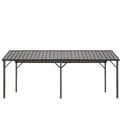 EROMMY Metal Carport 10'x20' Heavy Duty, Multi-Use Shelter with Powder-Coated Steel Roof and Frame, Outdoor Carport Canopy