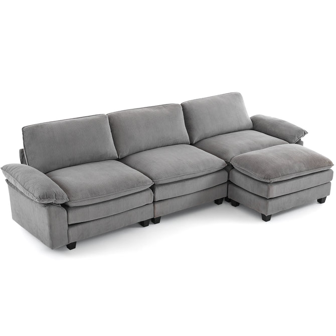 EROMMY 120.8 Inch Oversized Sectional Couch for Modern Living Room