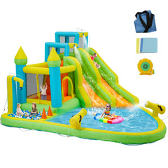 EROMMY Inflatable Water Slide,10 in 1 Water Park Bounce House for Kids 3-12