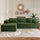 Left Facing Chaise<br/>106 inch/Green