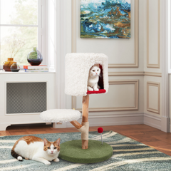 EROMMY Christmas Cat Tree with Scratching Post