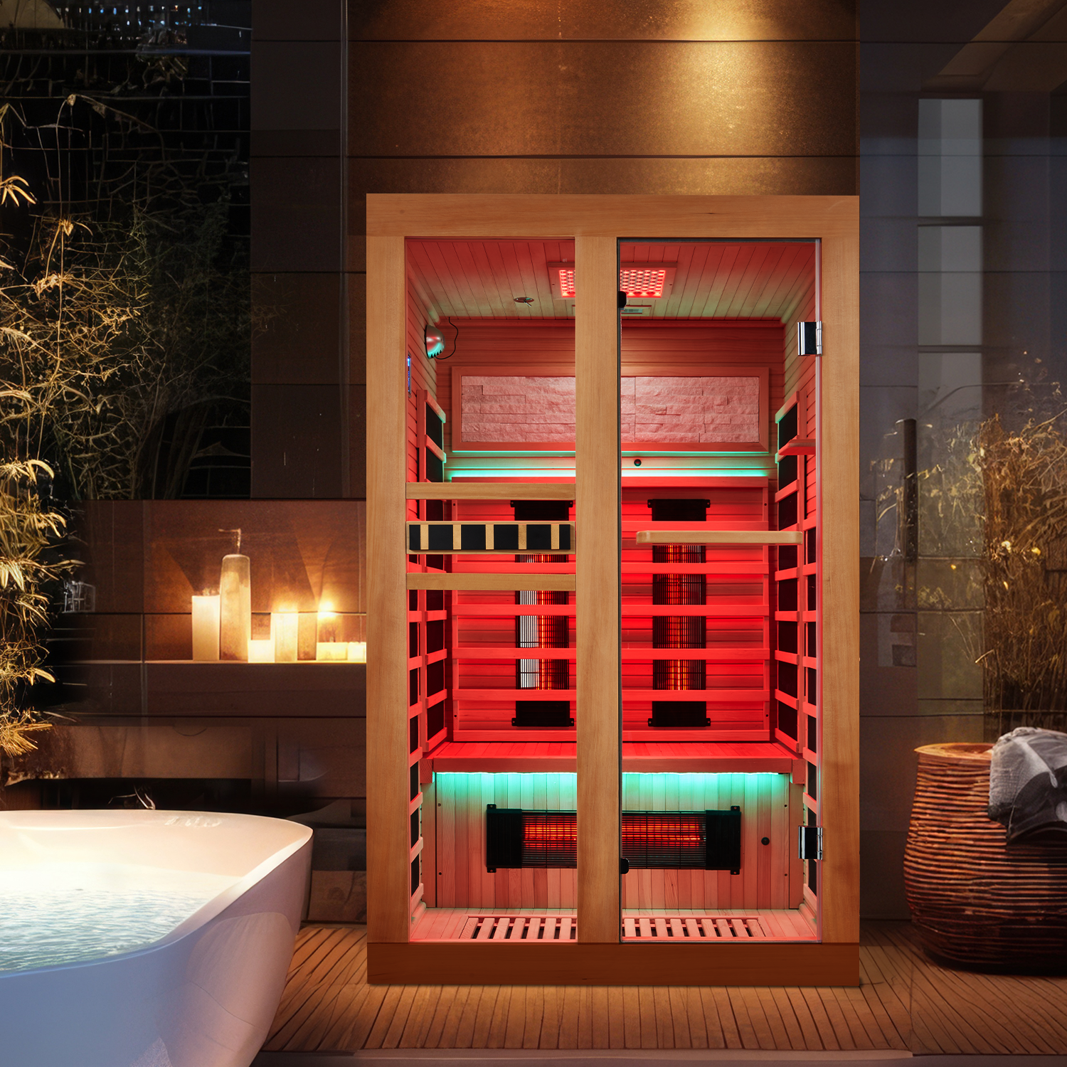 infrared-sauna-with-red-light-therapy​