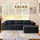 Right Facing Chaise<br/>106 inch/Black