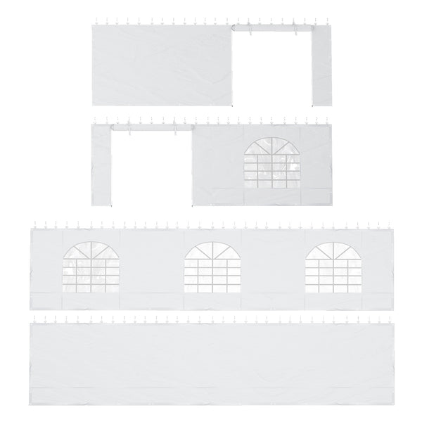 EROMMY 20x30ft 350G PVC Sidewalls (Please check with customer service before purchasing to confirm compatibility)