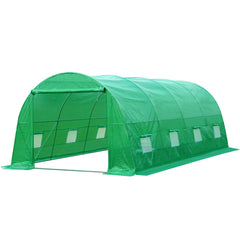 EROMMY 20' x 10' x 7' Greenhouse for Outside Winter Heavy-Duty with Reinforced Frame & 8 Screen Windows, Green