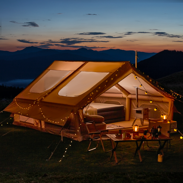 EROMMY 10-12 Person Extra Large 4 season Tent with Stove Jack – 10x12.9x6.2ft