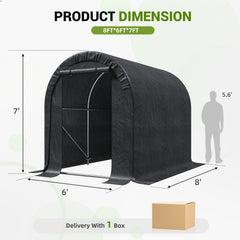 EROMMY 6.3 ft. W x 8 ft. D Portable Tool Shed , Storage Tent