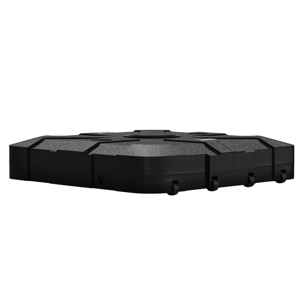 EROMMY 35.5" Patio Square Umbrella Base with Wheels, Heavy Duty Stand for Large Offset & Cantilever Umbrellas, Holds Up to 440 lbs with Water, Perfect for Outdoor Use
