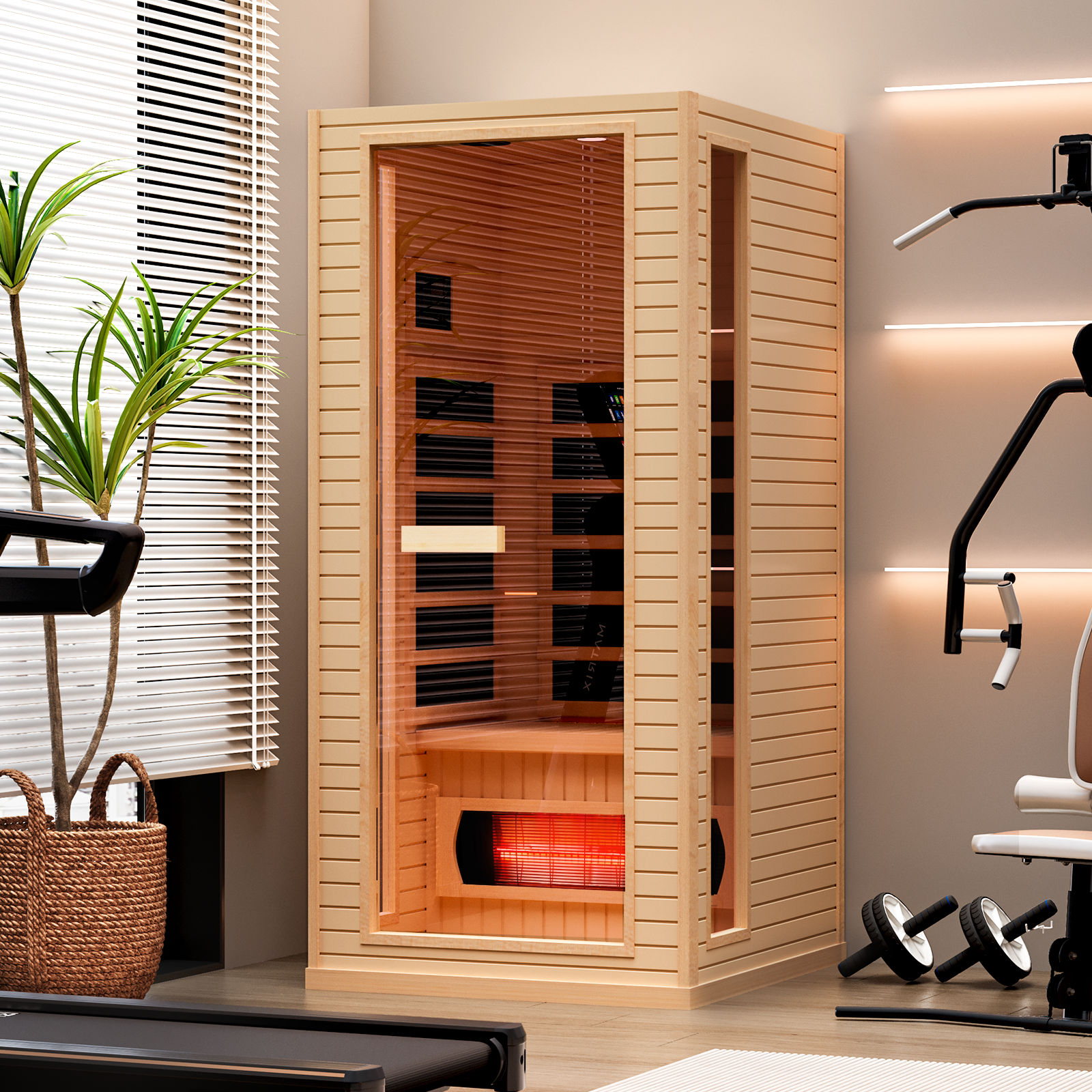 EROMMY Small Infrared Sauna for Home or Gym