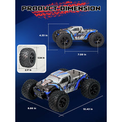 EROMMY 1:16 High-Speed RC Truck, 40KM/H 4WD Remote Control Car for Kids Adults, Gift for Boys Girls Age 8-12