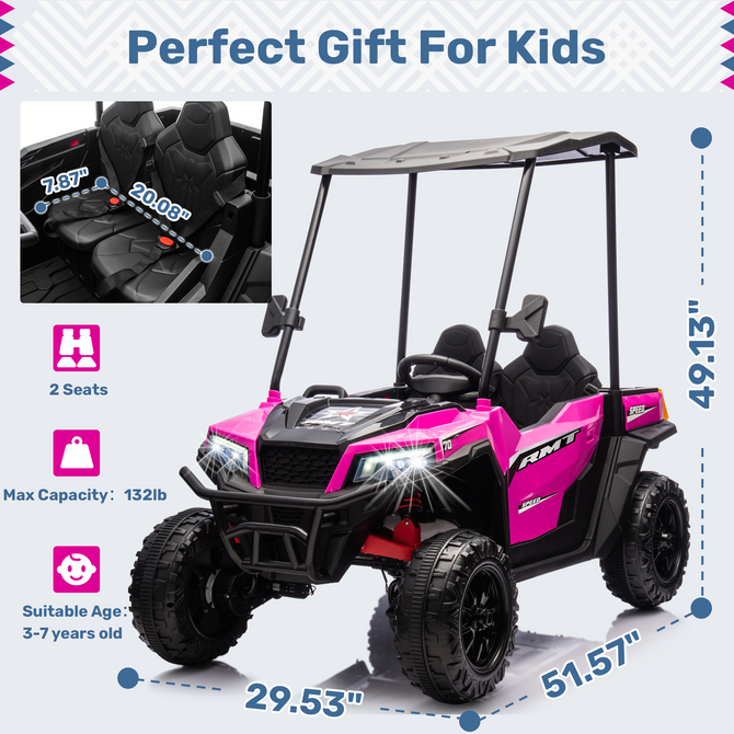 Fun & Safe Electric UTV | Children's Side by Side​ - EROMMY