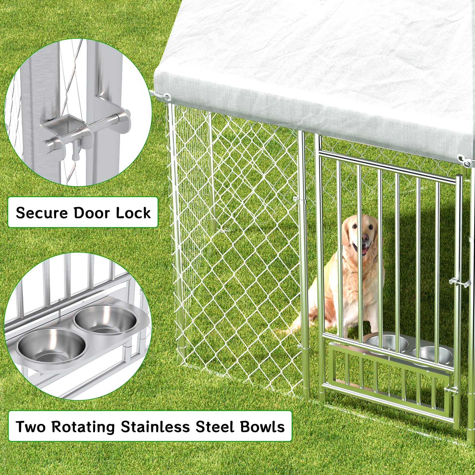 Large outdoor fashion kennel