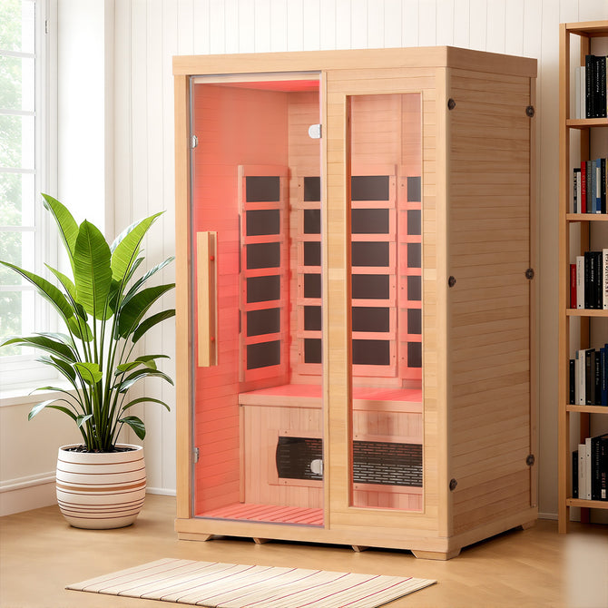 EROMMY 2 Person Infrared Sauna with Therapeutic Lighting
