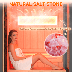 EROMMY 1–2 Person Indoor Hemlock Sauna with Chromotherapy & Bluetooth