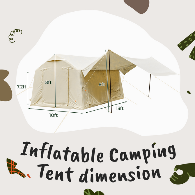 inflatable camping tent elario xl 8 -10 Person Inflatable Camping Tent | Easy Setup