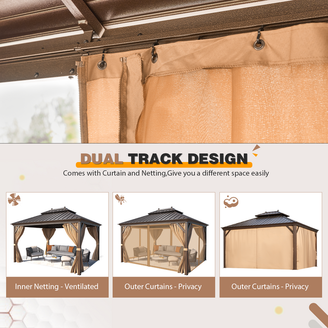 定番の中古商品 Durable Erommy – EROMMY – Poolside for Gazebo 12x14 コスプレ衣装