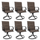 6 PCS<br/>Brown
