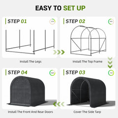 EROMMY 6.3 ft. W x 8 ft. D Portable Tool Shed , Storage Tent