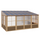 10 X 16 Brown Sunroom for Backyard
