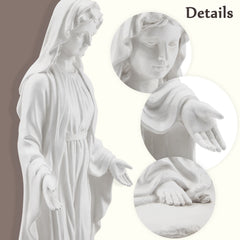 EROMMY Religious Virgin Mary Statue Outdoor, Spiritual 29.5'' Garden Decor, Waterproof Sculptures