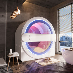 EROMMY Space-Capsule Infrared Sauna with Lounger & Dual-Wave Beauty Light|Pre-Order