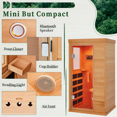 EROMMY Mini Infrared Sauna for Home or Gym