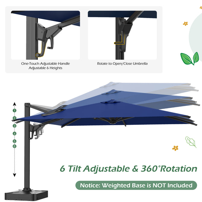 6 cantilever patio umbrella Cantilever Patio Umbrellas | 10 x 13