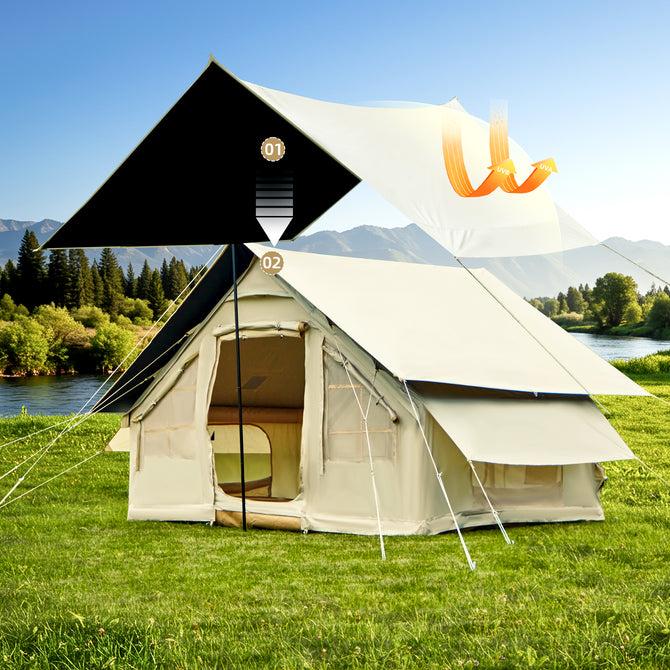 テント・タープ Hilander Air Flame Tent MIINY Erommy Inflatable Camping Tent, Glamping Tents 4 Season