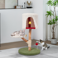 EROMMY Christmas Cat Tree with Scratching Post