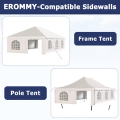 EROMMY 20x30ft 350G PVC Sidewalls (Please check with customer service before purchasing to confirm compatibility）